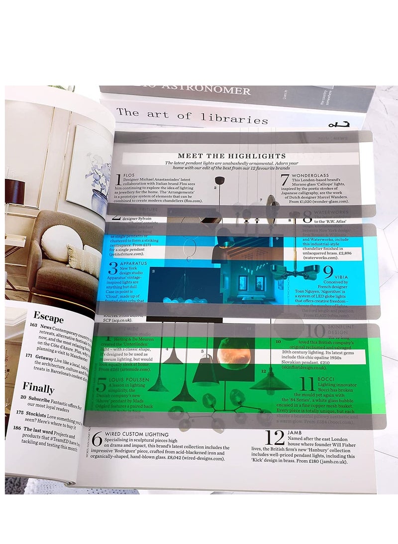 8 Pieces Colorful Guided Reading Strips, Dyslexia Tools, Overlay Reading Guide Strips for Kids, Colored Overlays Reading Bookmarks Reading Line, Trackers for Kids Student Reading Tools. - Image 3