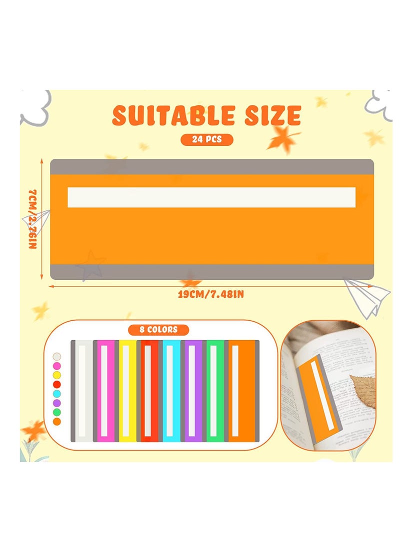 8 Pieces Colorful Guided Reading Strips, Dyslexia Tools, Overlay Reading Guide Strips for Kids, Colored Overlays Reading Bookmarks Reading Line, Trackers for Kids Student Reading Tools. - Image 4