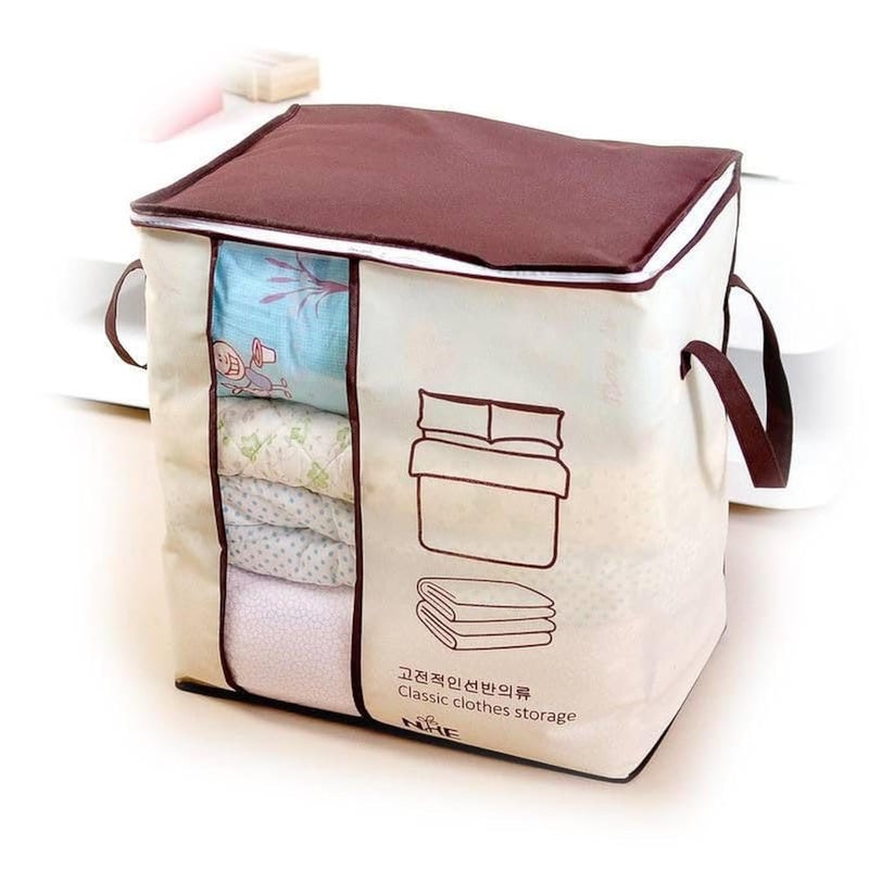 Household Use Packing Luggage Bags High Capacity Thickened Moisture-proof Non-woven Multi-functional Clothes Quilt Storage Bag