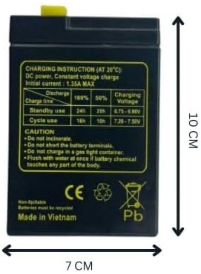 Powersafe Battery Powersafe Sealed Lead Acid Battery - Kylaq (6V 4.5Ah) - Image 2