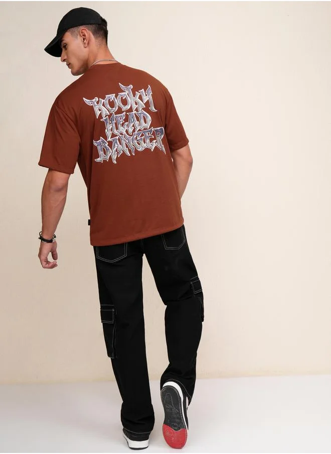 هاي لاندر Graphic Print Round Neck Regular Fit T-Shirt