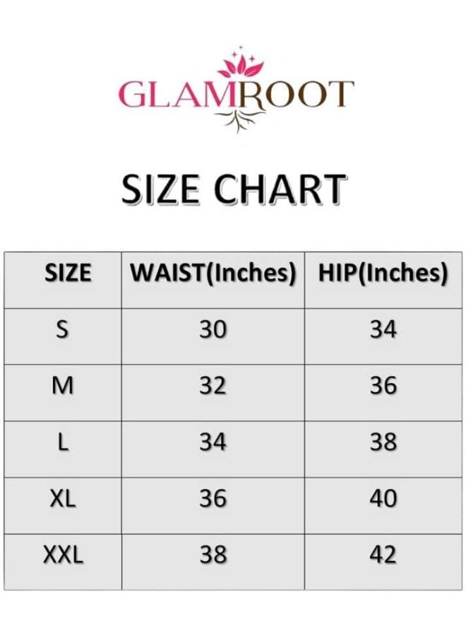 Glamroot Women's/Girl's Cotton Lycra Shorts with Lace Trim Cycling Shorts/Safety Shorts/Under Skirt Shorts/Night Shorts, Black/Beige, Pack Of 2 - Image 5