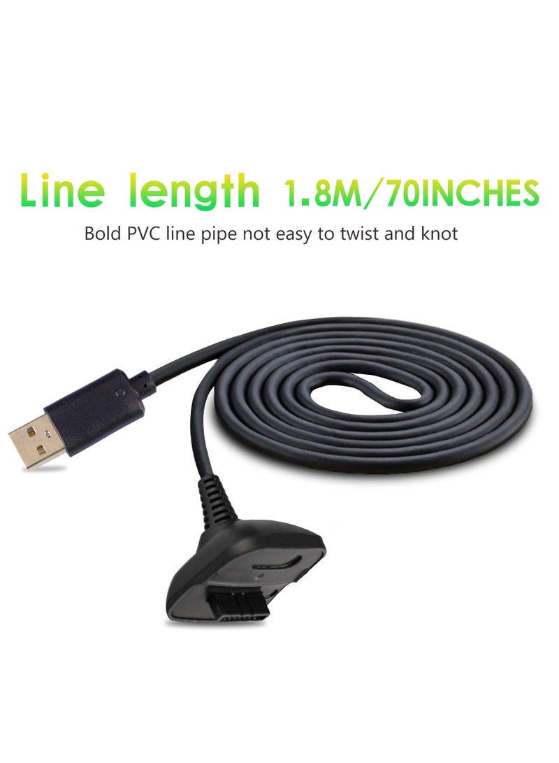 Y&D 6Ft Charging Cable for Xbox 360 , Wireless Controller USB Compatible with Microsoft Xbox360 / Ultra Slim Game Replacement  - Image 3