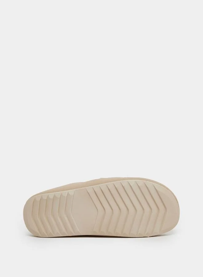 Take Two Beige Slip On Casual Shoes