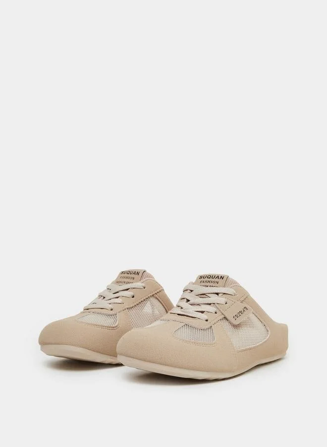 Take Two Beige Slip On Casual Shoes