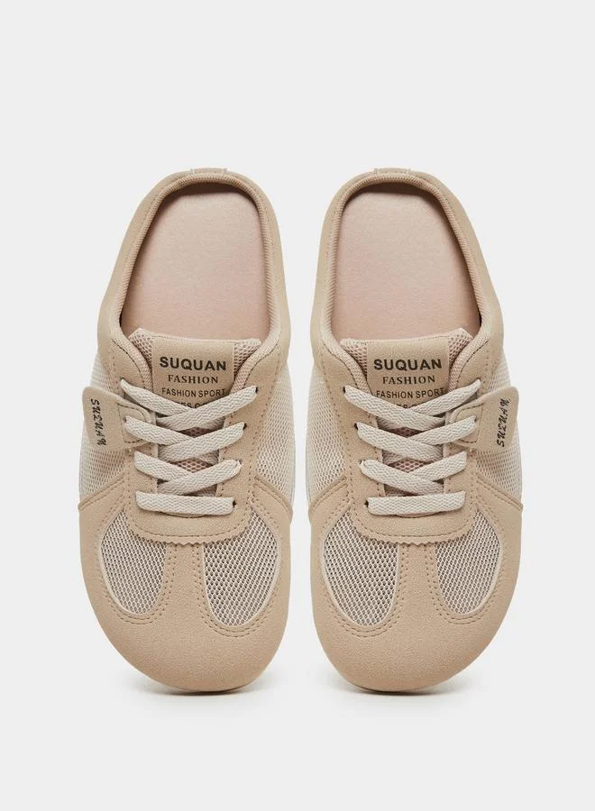 Take Two Beige Slip On Casual Shoes