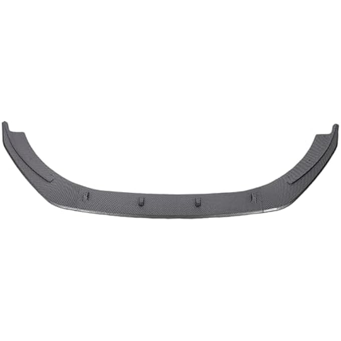 Eujgoov 3 Pieces Car Front Bumper Lip Spoiler Splitter Carbon Fiber Style for MK6 Standard 2008-2012 ABS Material Improved Aerodynamics Aggressive Look - Image 1