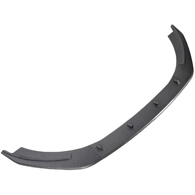 Eujgoov 3 Pieces Car Front Bumper Lip Spoiler Splitter Carbon Fiber Style for MK6 Standard 2008-2012 ABS Material Improved Aerodynamics Aggressive Look - Image 3