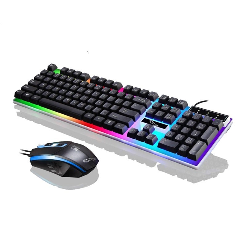 لوحة مفاتيح ألعاب سلكية LED G21 مع مجموعة الفأرة - Image 5