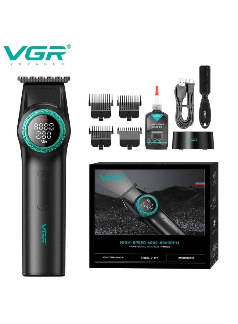 VGR V-977 Professional Hair Trimmer For Men Black | Best Price KSA