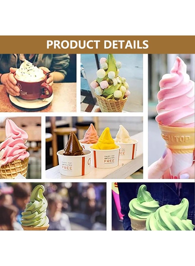 5 PCS Ice Cream Machine Nozzle, Ice Cream Maker Nozzles for Machine, Ice Cream Machine Supplies Nozzles for Ice Cream Machine, ce Cream Machine Replacement Parts Cake Decor Tips Modeling Caps