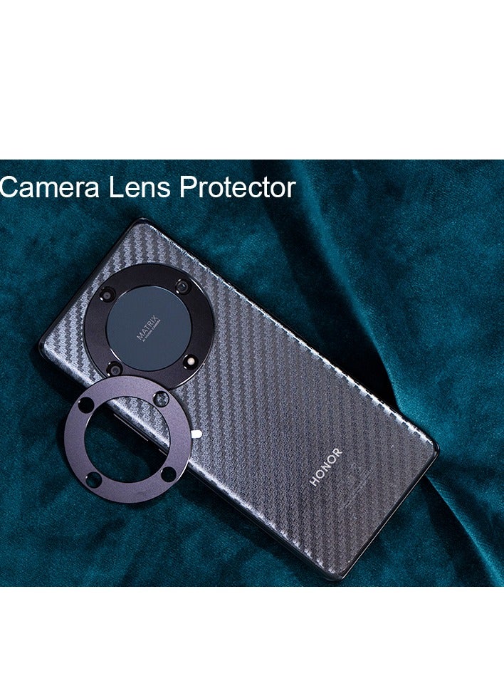 بيوينتي قطعتان من واقي الشاشة لهاتف Honor X9a 5G/Honor Magic 5 Lite 5G مقاس 6.67 بوصة (ليس لهاتف HONOR Magic5 Pro 5G مقاس 6.81 بوصة)، غشاء مرن من مادة TPU، مع قطعة واحدة من واقي عدسة الكاميرا، قطعة واحدة من - Image 3