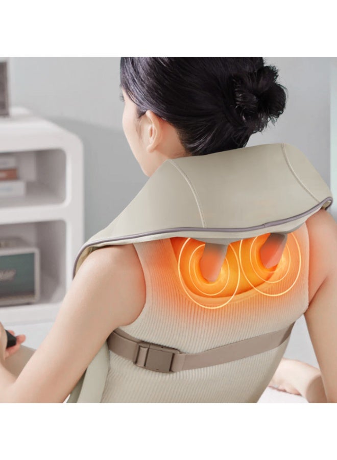 Small Trapezius & Neck Shoulder Massager Shawl | Heat & Kneading, Back Massage, Electric Multi - function - Image 2