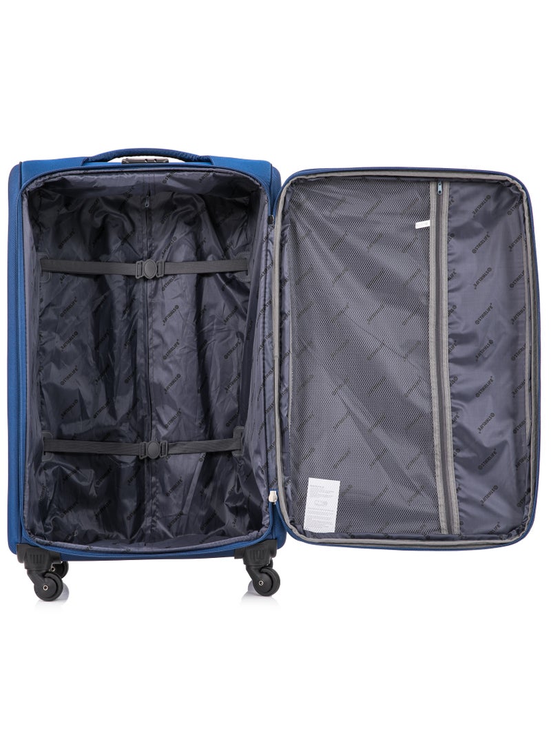 STARLIFE - 4 Piece Softside 4 Wheels Trolley Luggage Set With Number Lock 20,24,28,32 Inches - Image 1