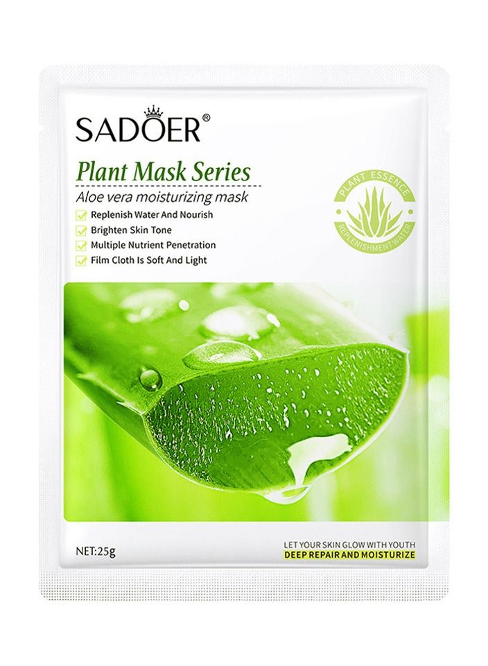 SADOER Plant Mask Series Aloe Vera Moisturizing Mask 25g - Image 1