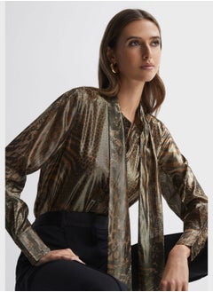 REISS Tie Detail Top  - Image 1