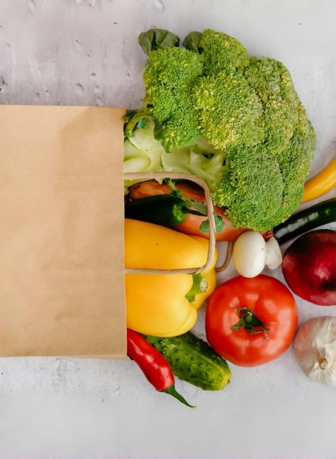 20 قطعة من أكياس الورق البني متوسطة الحجم، أكياس ورقية عادية للتسوق مع مقابض، حقيبة هدايا للحفلات - Image 4