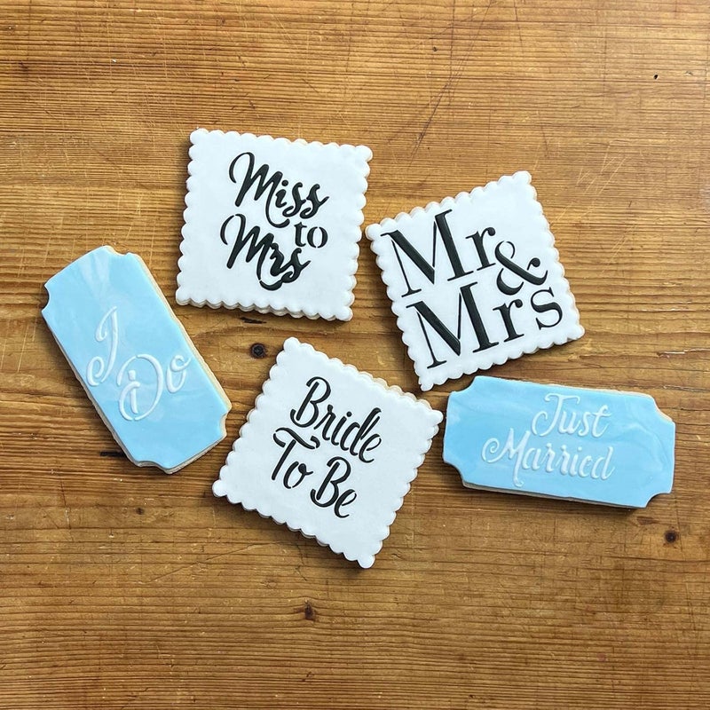 Designer Stencils Bride To Be Cookie and Craft Stencil CM116 by Designer Stencils - Image 3