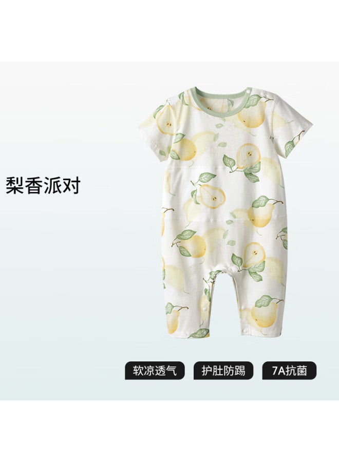 Beipeisi Children's Pajamas Summer Thin Cotton New Boys And Girls Children's Home Wear Jumpsuit Set