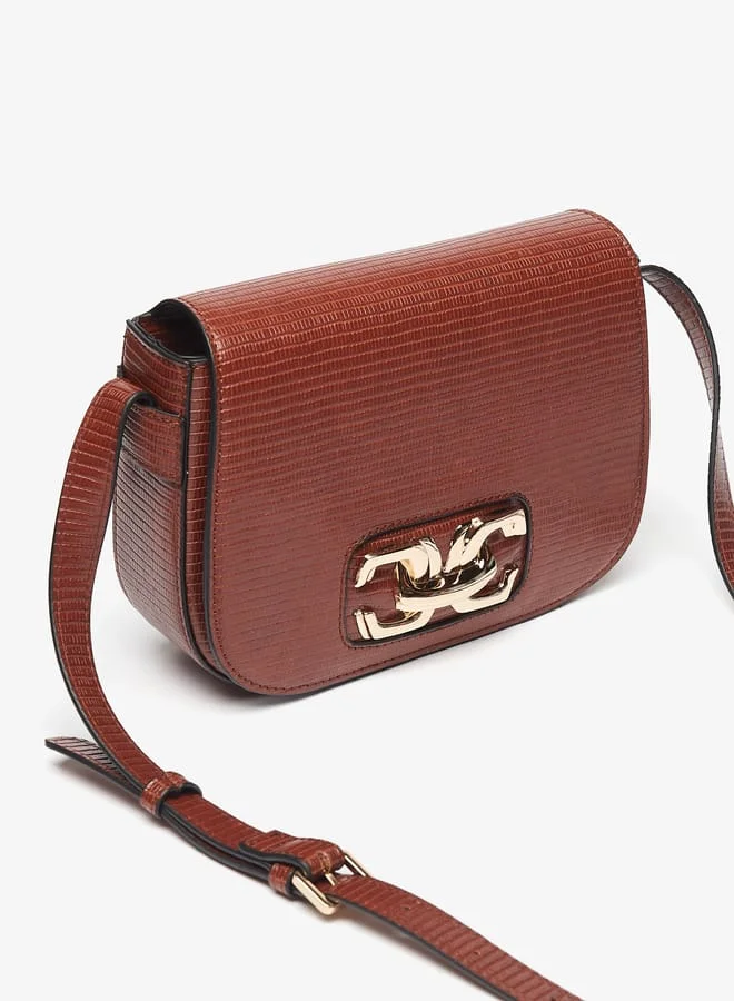 Celeste Women Textured Crossbody Bag with Adjustable Strap