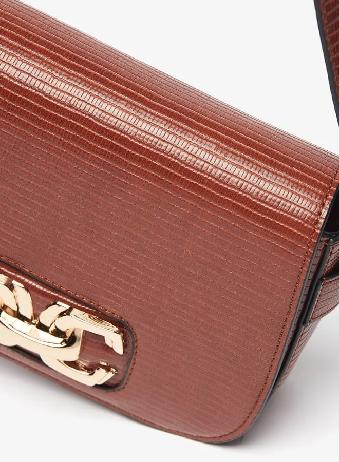 Celeste Women Textured Crossbody Bag with Adjustable Strap