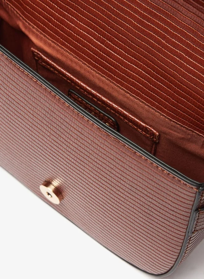 Celeste Women Textured Crossbody Bag with Adjustable Strap