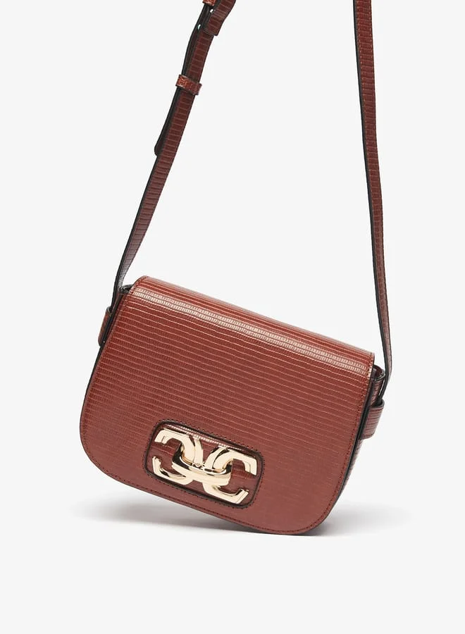 Celeste Women Textured Crossbody Bag with Adjustable Strap