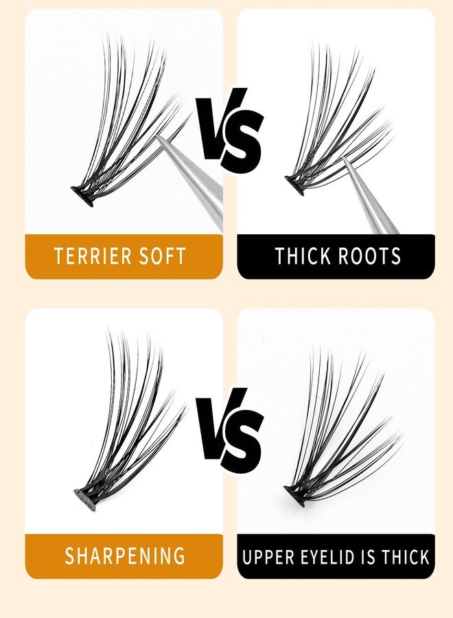 Vayator →Vayator 10-18mm Mixed Tray Mink Eyelash Extension Natural 3D Russian Volume Faux Eyelashes Individual 20D/30D/40D/50D To Choose 200pcs Clusters Lashes Makeup (20D-14mm+16mm Mixed) - Image 4