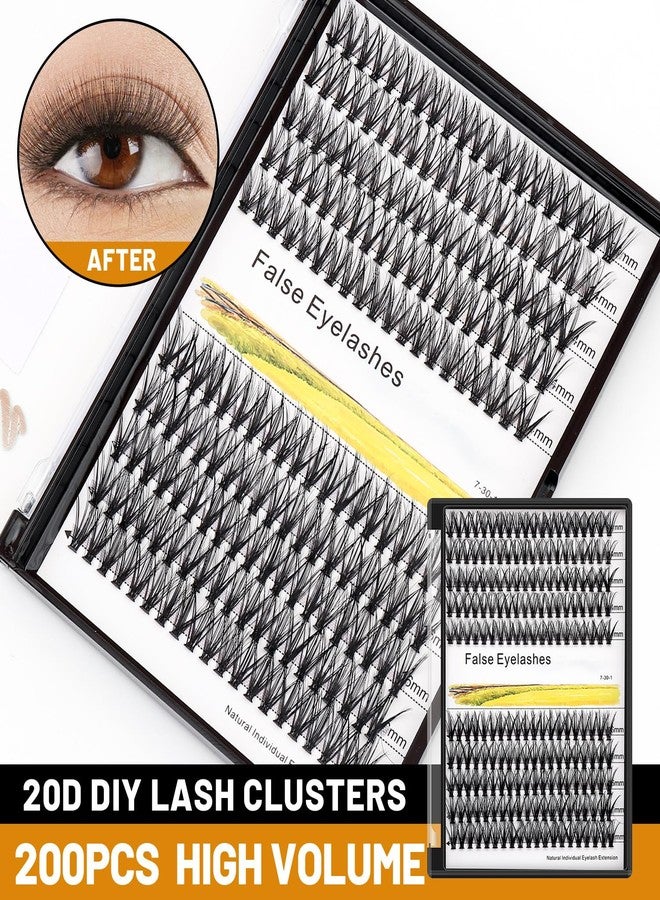 Vayator →Vayator 10-18mm Mixed Tray Mink Eyelash Extension Natural 3D Russian Volume Faux Eyelashes Individual 20D/30D/40D/50D To Choose 200pcs Clusters Lashes Makeup (20D-14mm+16mm Mixed) - Image 5