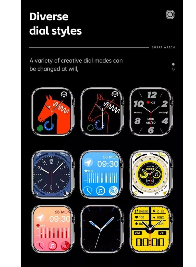 Gravity New S8 Ultra Max Smartwatch Series 8 S8 Smart Watch Ultra AI Voice Smart Watch 2.0inch Bluetooth Call Wriless Charging Watch 8 Ultra - Image 3