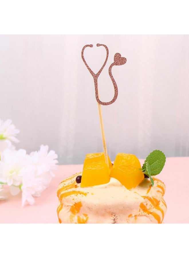 STOBOK ستوبوك 24 قطعة من زينة الكب كيك لموضوع التخرج الطبي ممرضة زينة كب كيك ممرضة عيد ميلاد زينة حفلات ذات موضوع - Image 2