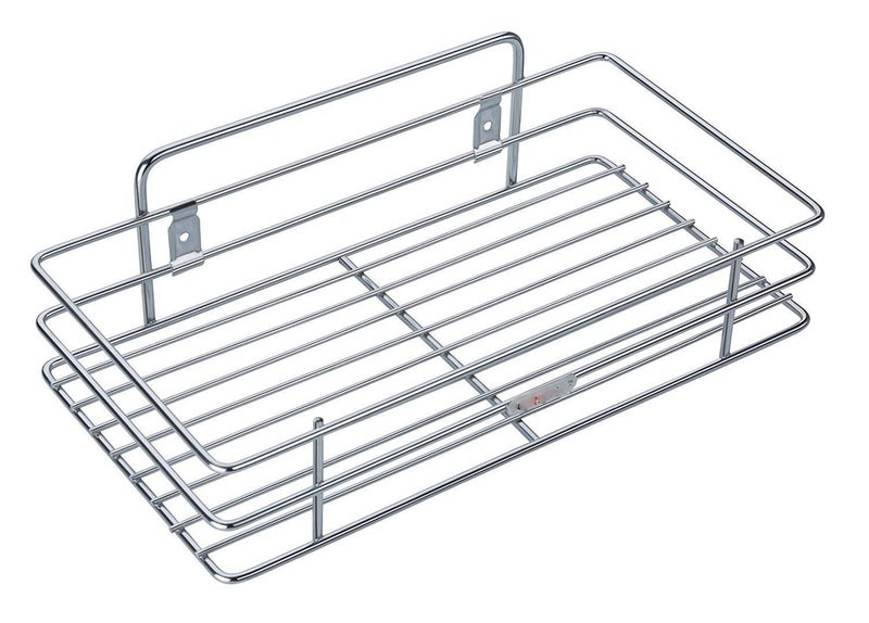 VishAl smart MAll Stainless Steel Multipurpose Single Layer Rack Kitchen Rack Bathroom Shelves and Racks Steel, Wall Mounted for Home Stainless Steel (15. x 30. x 9 cm) Silver - Image 1