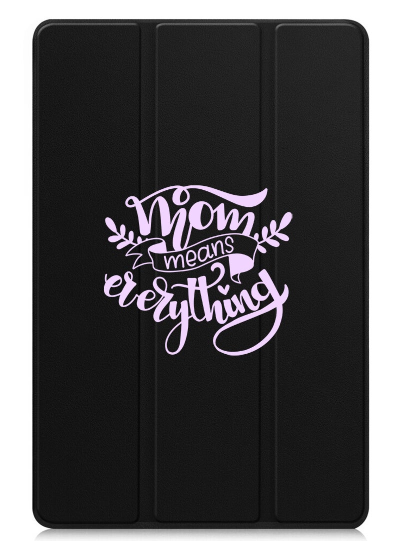 Theodor Protective Flip Case For Apple iPad Pro 11 (2024) With Trifold Stand Auto Wake Sleep Shockproof Cover Mom means everything - Image 1