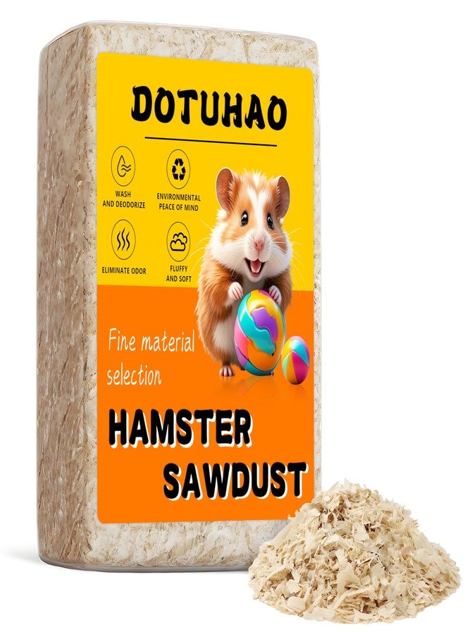 DOTUHAO 2 LB Hamster Bedding, Sawdust, Wood Shavings, Pine Shavings, Guinea Pig Bedding, Rabbit Bedding, Rat Bedding, Small Animal Bedding, Pet Bedding, Wood Chips for Pets (2 lb) - Image 1