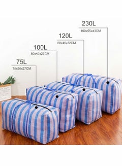 HomarKet 4-Piece Extra Large Storage Bag With Durable Zipper, Organizer Bag, Moving bag, Water Resistant, Storage Tote, Camping Bag for Clothes, Bedding, Comforter, Pillow, Moving  - Image 2