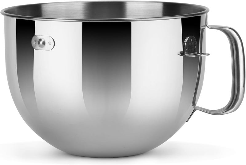 Kitwanda Stainless Steel Lift Bowl Compatible with Kitchenaid 6-qt. Mixing Bowl with Ergonomic Handle - Image 1
