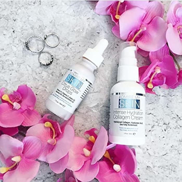 Admire My Skin Vitamin C Gua Sha Oil for Face - Organic Facial Oil for Glowing Skin with + Argan & Rosehip Oils - For a Dewy, Youthful Glow 1oz - Image 5