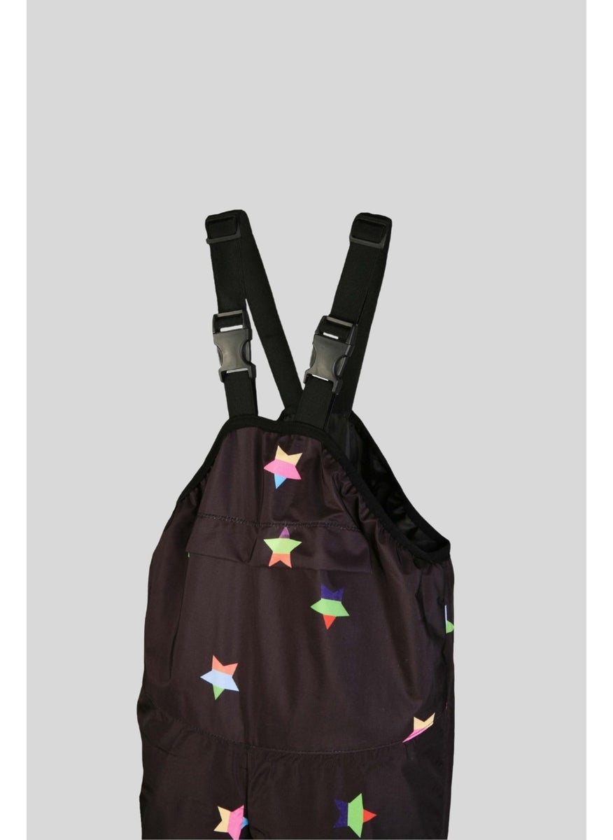 Belkızın Atölyesi - Strappy Stars Pattern Thermal Overalls - Image 1