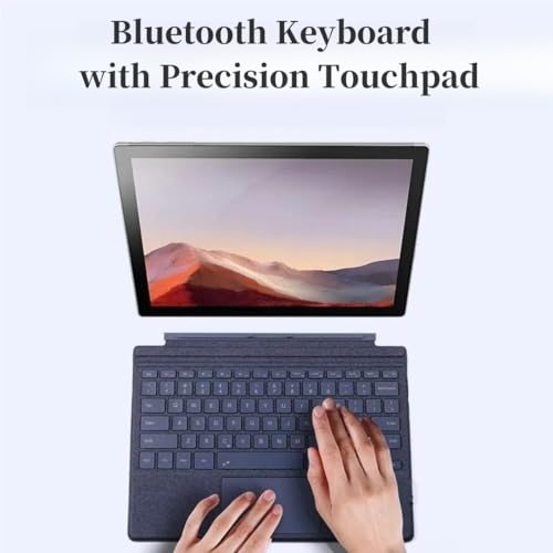 NUWONAYA Keyboard for Surface Pro 7+ Pro 7 Pro 6 Pro 5 Pro 4 Pro 3, Portable Slim Type Cover for Surface Pro, Wireless Keyboard with Multi-Touch Trackpad,7 Color Backlit,Blue - Image 2