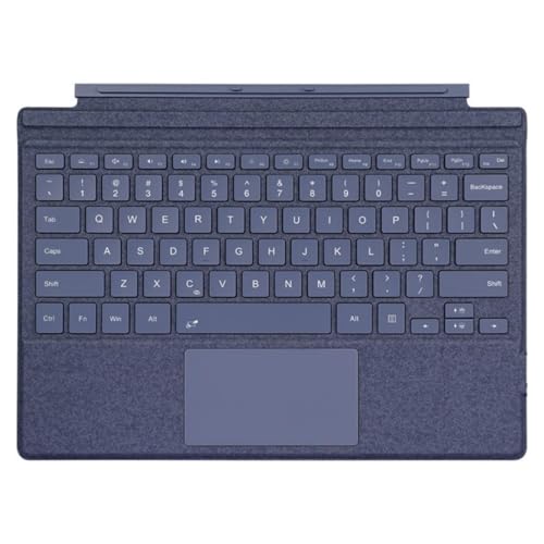 NUWONAYA Keyboard for Surface Pro 7+ Pro 7 Pro 6 Pro 5 Pro 4 Pro 3, Portable Slim Type Cover for Surface Pro, Wireless Keyboard with Multi-Touch Trackpad,7 Color Backlit,Blue - Image 1