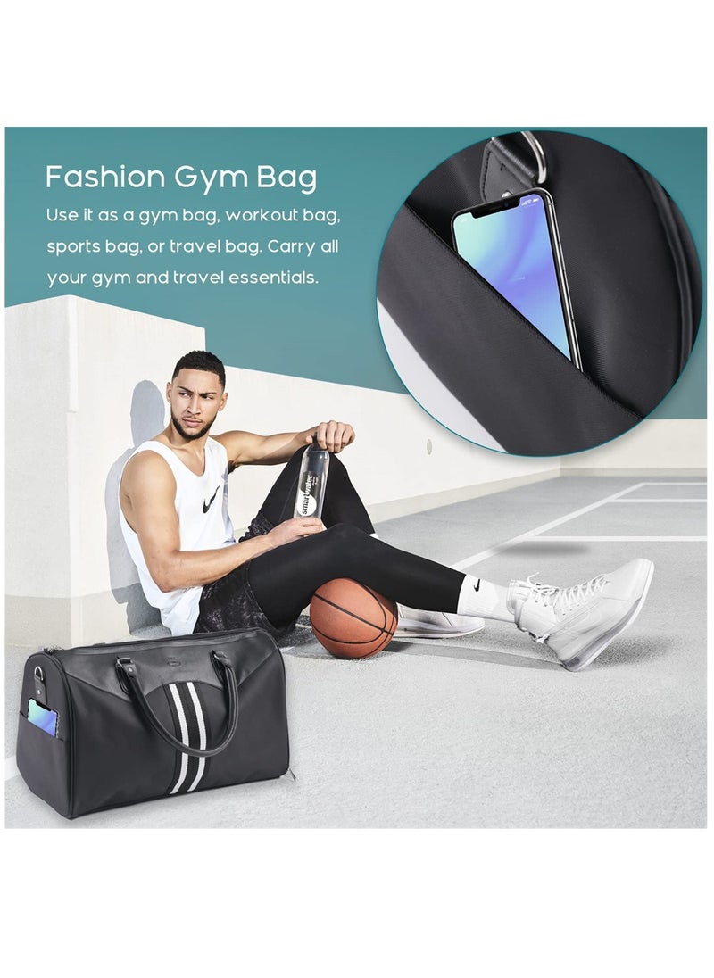 KASTWAVE - Travel Duffle Bag Gym Bag with Shoe Compartment and Wet Pocket Weekend Overnight Holdalls Tote Bag Hand Luggage Bagfor Women Men - Image 1
