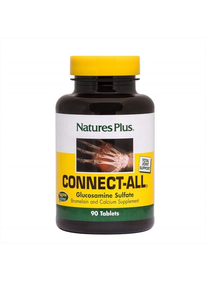 Natures Plus Connect-All - 300 mg Glucosamine Sulfate, 90 Tablets - Gluten-Free - 45 Servings