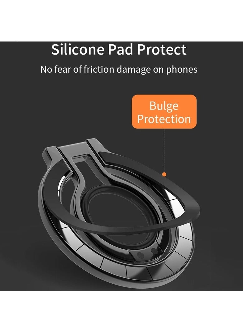 General Mobile phone holder magsafe magnetic mobile phone fulcrum holder metal lazy desktop holder zinc alloy mobile phone ring buckle  - Image 5