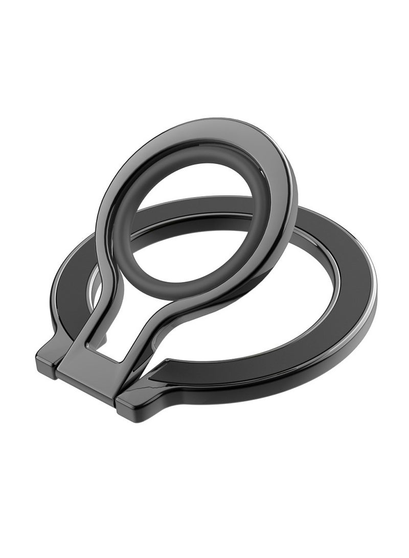 General Mobile phone holder magsafe magnetic mobile phone fulcrum holder metal lazy desktop holder zinc alloy mobile phone ring buckle  - Image 1