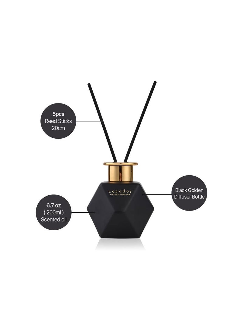 Cocod'or Black Golden Reed Diffuser/White Jasmine/6.7oz(200ml)/Home Decor & Office Decor, Fragrance and Gifts, Aromatherapy, Mother's day - Image 3