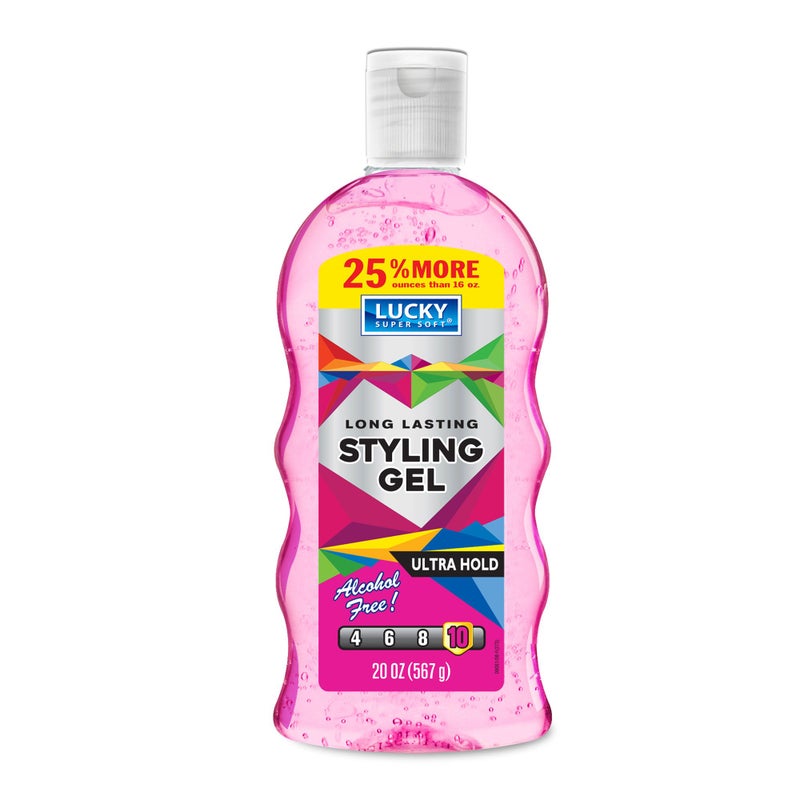 Lucky Super Soft Styling Gel Ultra Hold 20 Ounce