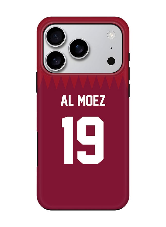 Stylizedd Tough Pro Magnetic Case for iPhone 17 Pro, Dual Layer hybrid PC + TPU Mobile Cover Matte - Football - Qatar,  Al Moez