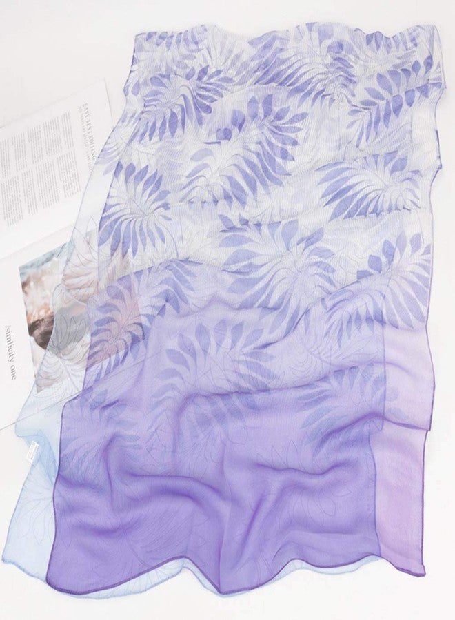 Acotavie Scarfs for Women Lightweight Fashion Scarves Print Floral Pattern Scarf Shawl Wraps (B03) - Image 4