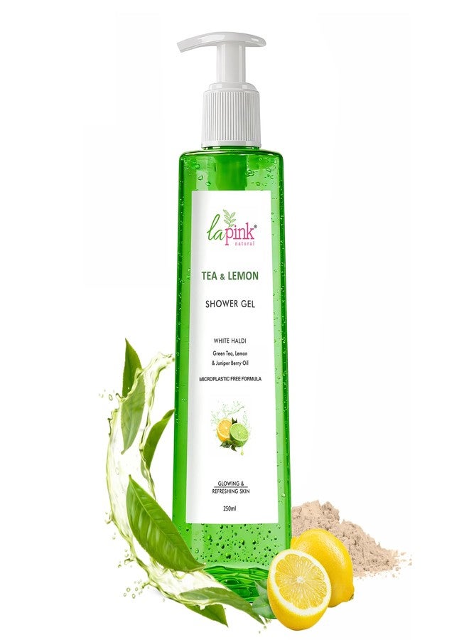 La Pink Tea & Lemon Shower Gel | White Haldi for Glowing & Refreshing Skin | 100% Microplastic-Free Body Wash | Deep Cleansing & Hydrating Formula | Suitable for All Skin Types | 250ml - Image 1