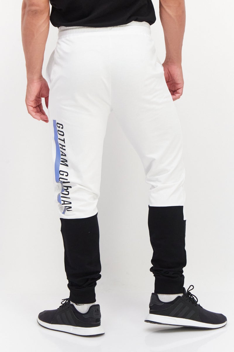 DC Men Two-Toned Drawstring Jogger Pants, Black - Image 4